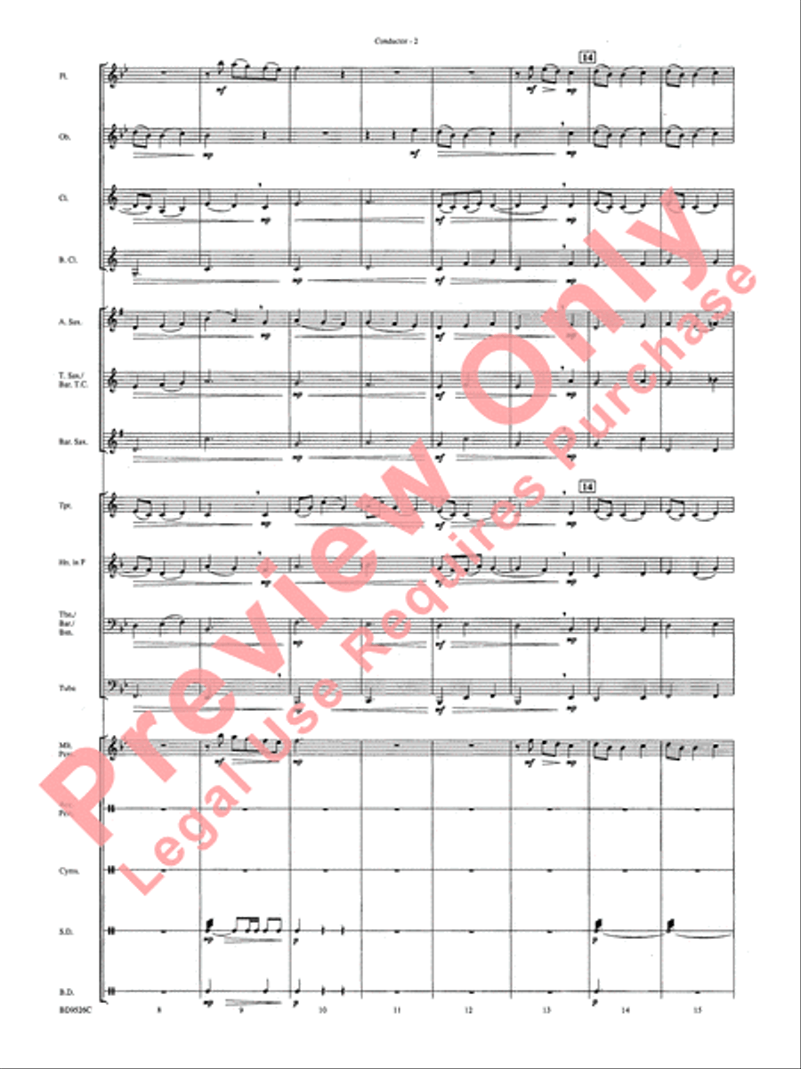 Brother James' Air Brother James' Air Concert Band scores gallery preview page 4