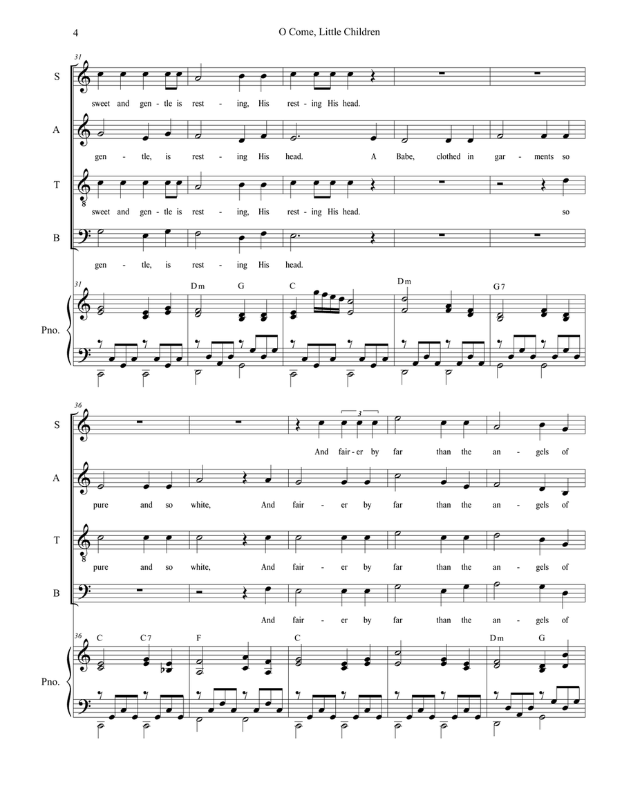 O Come, Little Children (with 