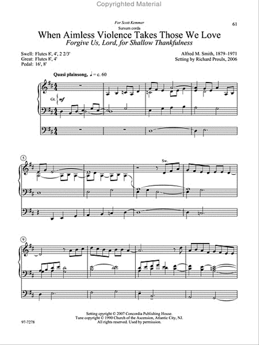 Twelve Hymn Preludes Organ scores gallery preview page 13
