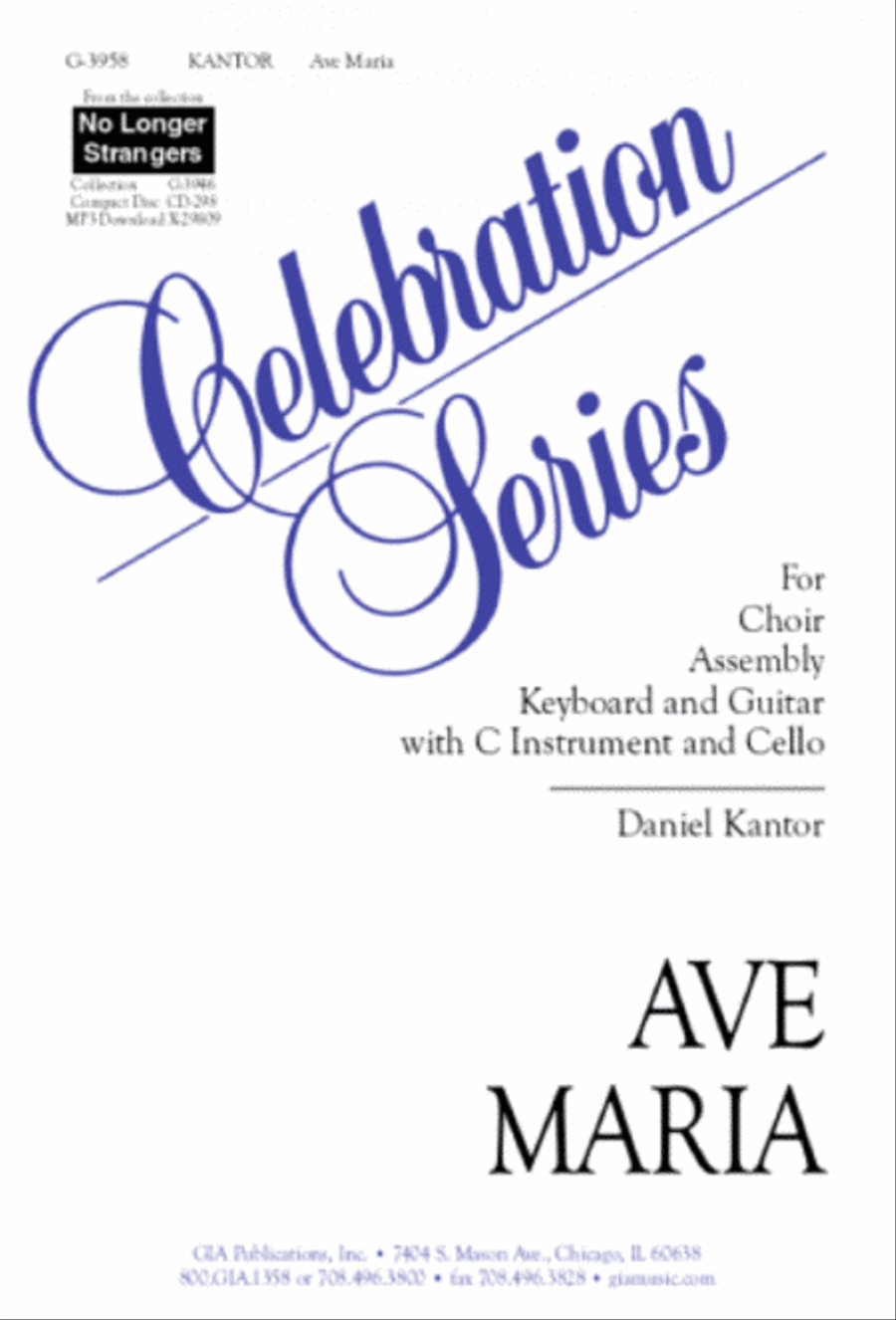 Ave Maria 4-Part scores gallery preview page 1