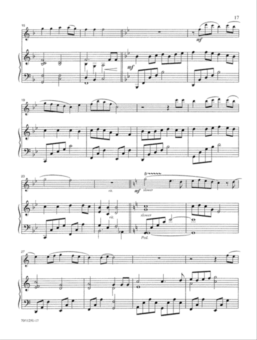 Contemporary Hymn Settings for Flute and Piano Flute Solo scores gallery preview page 11