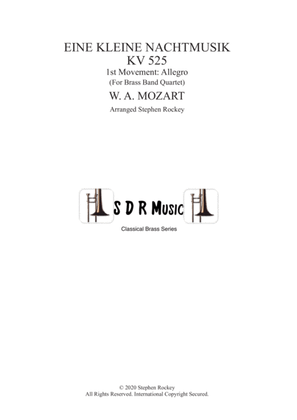 Book cover for Eine Kleine Nacht Musik 1st Movement Allegro for Brass Band Quartet