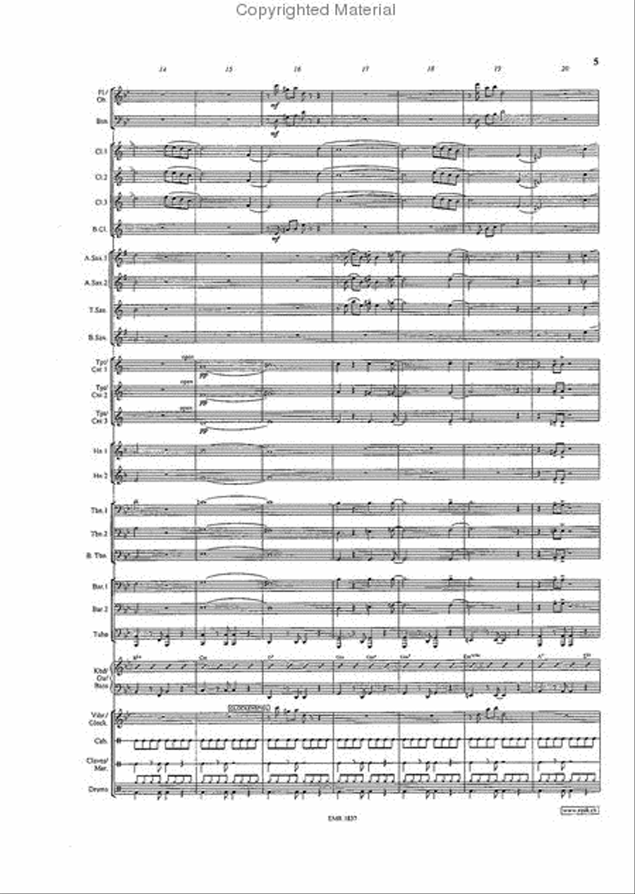 The Shadow Of Your Smile Concert Band scores gallery preview page 5