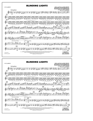 Book cover for Blinding Lights (arr. Matt Conaway) - Bb Clarinet