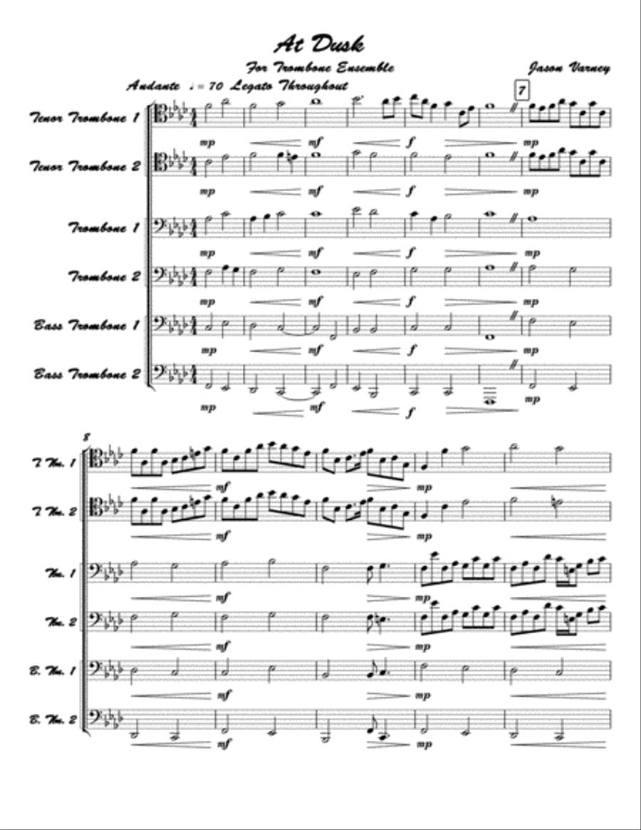 At Dusk At Dusk Small Ensemble scores gallery preview page 1