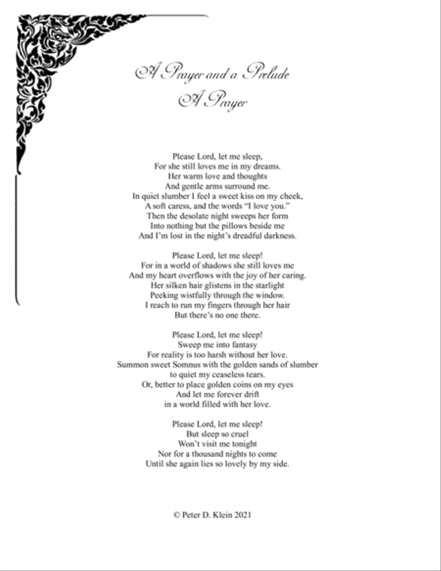 A Prayer and a Prelude Piano Solo scores gallery preview page 2