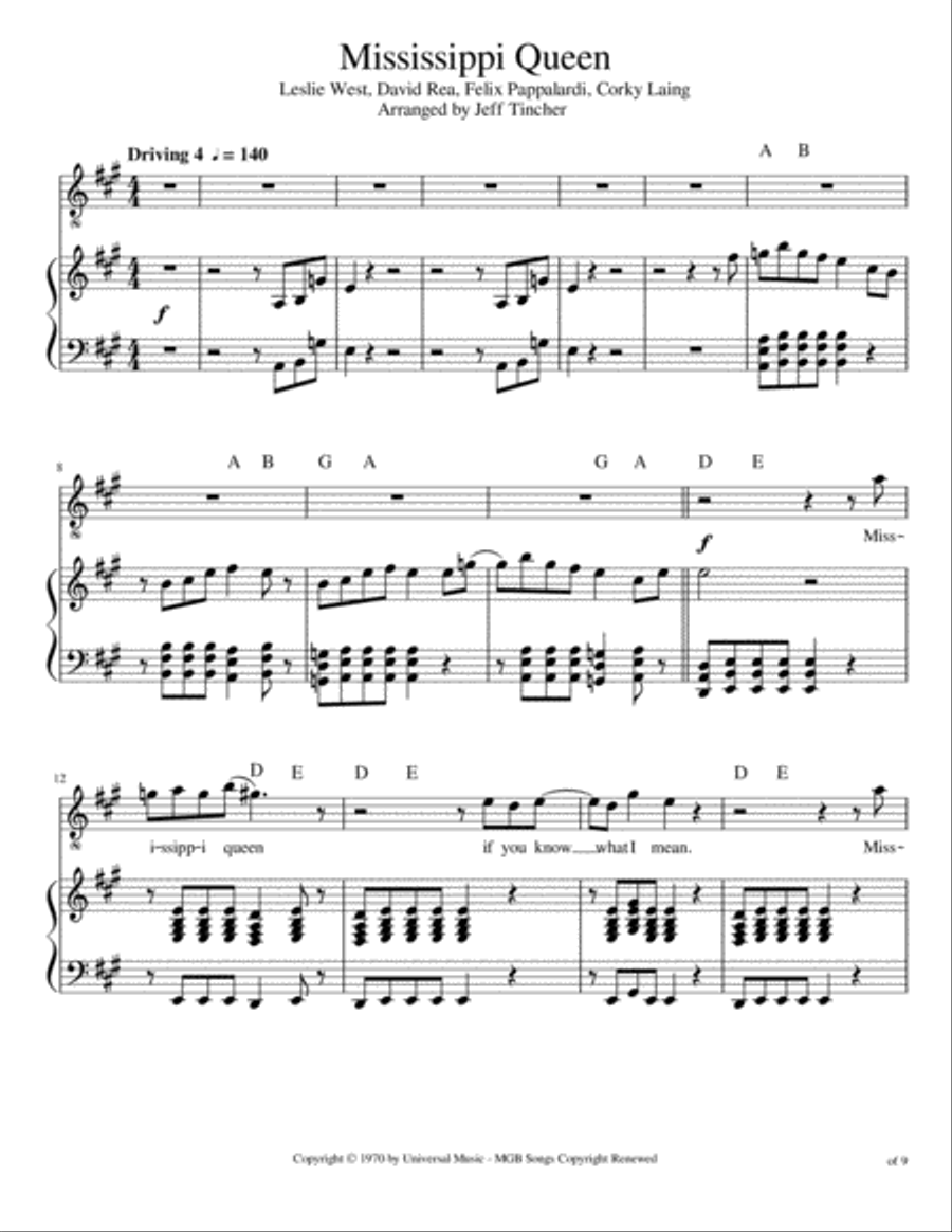 Mississippi Queen Voice scores gallery preview page 2