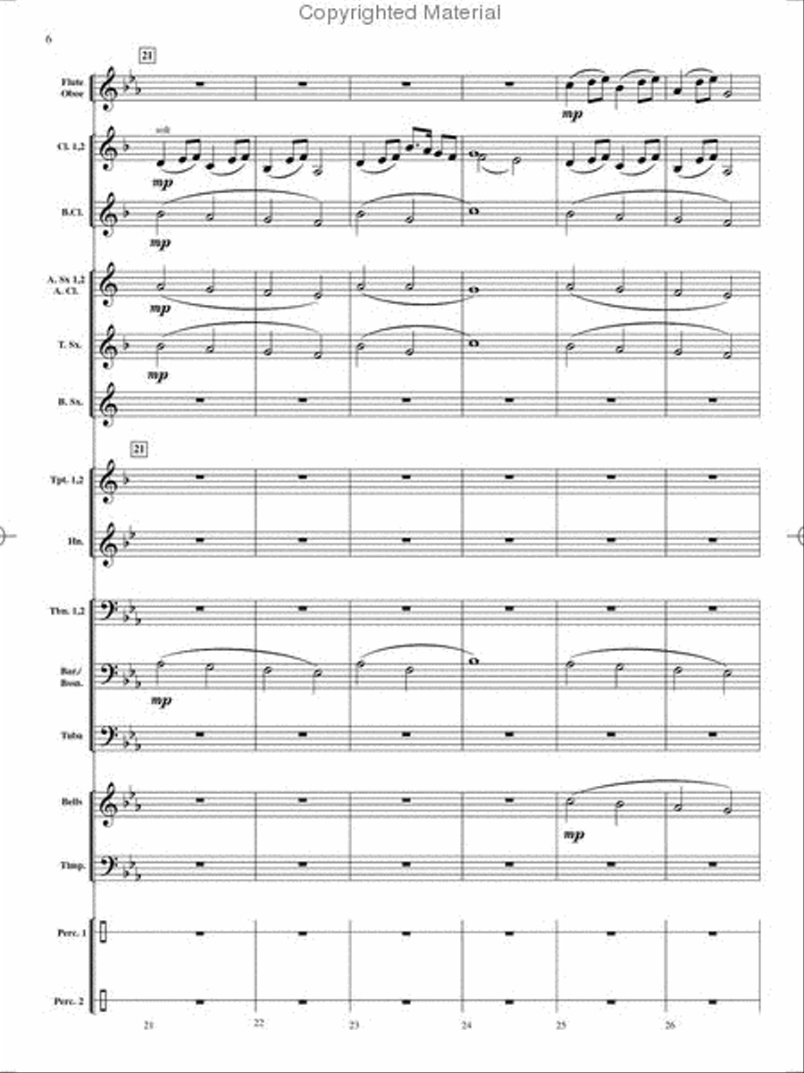 On Holiday Concert Band scores gallery preview page 7