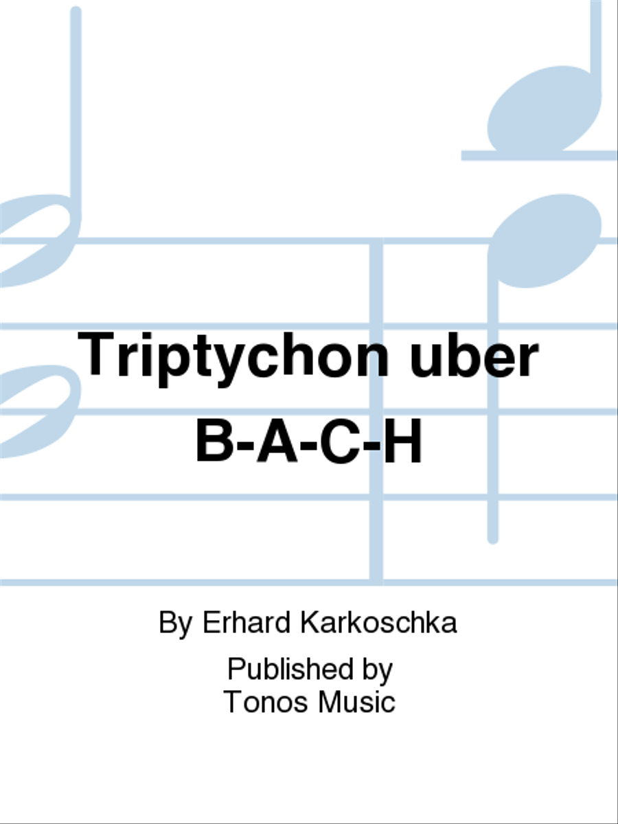 Triptychon uber B-A-C-H Organ scores gallery preview page 1