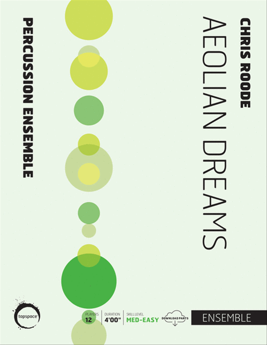 Aeolian Dreams Percussion Ensemble scores gallery preview page 1
