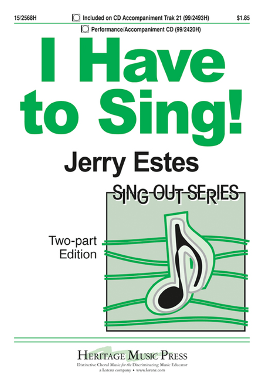 I Have to Sing! I Have to Sing! 2-Part scores gallery preview page 1