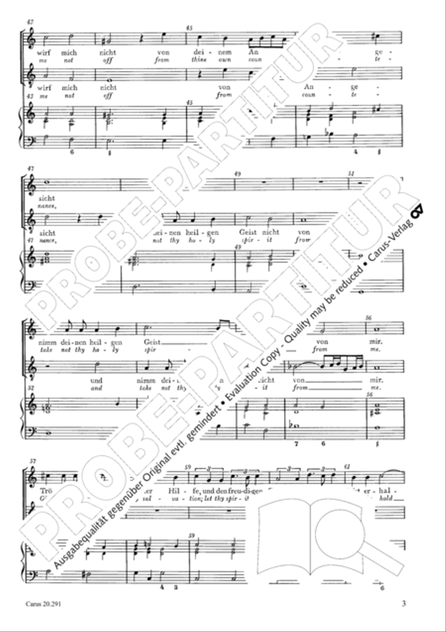 Make in me, o God a clean pure heart Voice scores gallery preview page 4