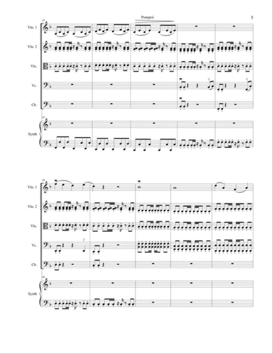 Pompeii String Orchestra scores gallery preview page 6