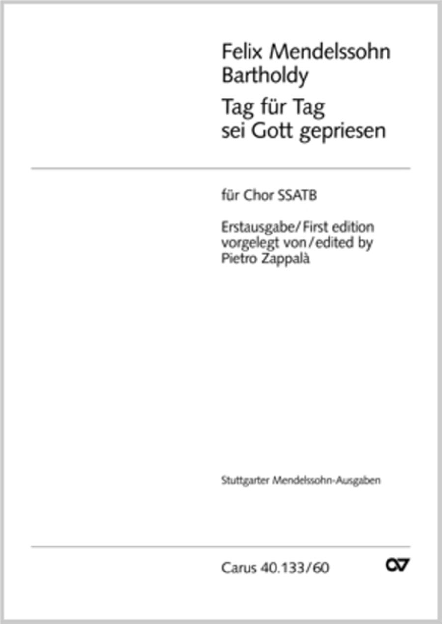 Tag fur Tag sei Gott gepriesen SSATB scores gallery preview page 1