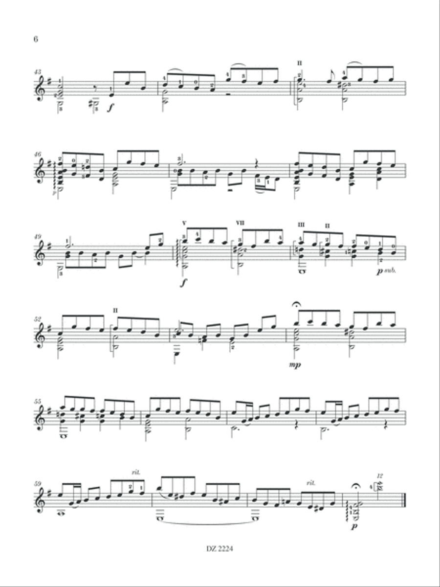 Greek Guitar Music Greek Guitar Music Classical Guitar scores gallery preview page 6