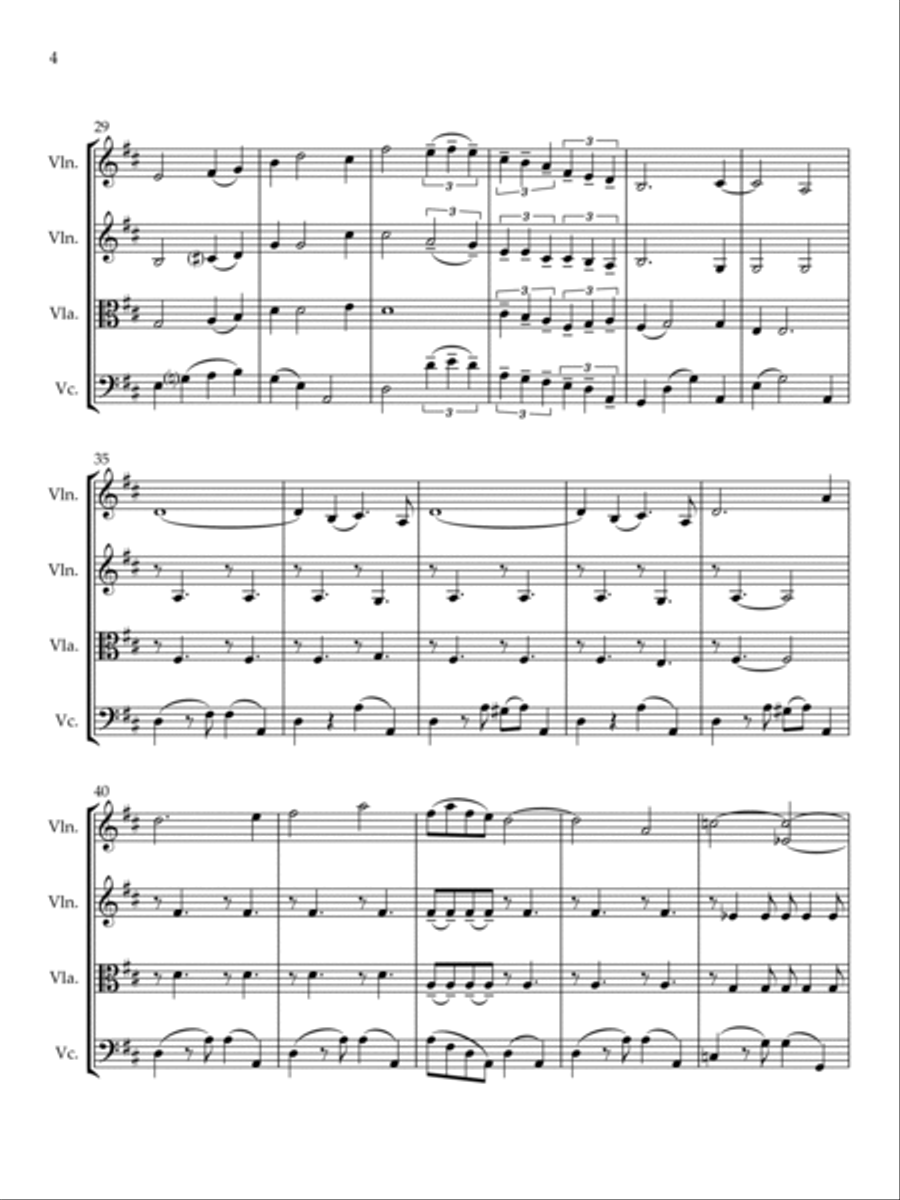 The Breeze And I String Quartet scores gallery preview page 6