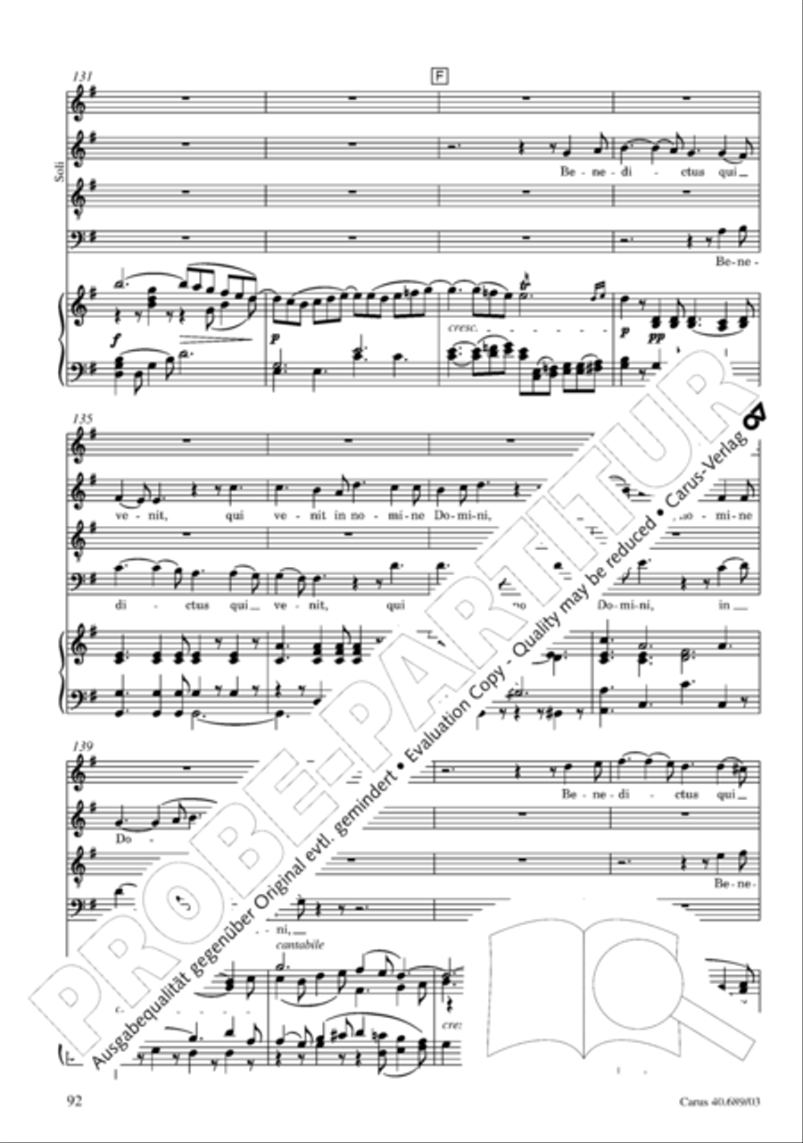 Missa solemnis Missa solemnis 4-Part scores gallery preview page 93