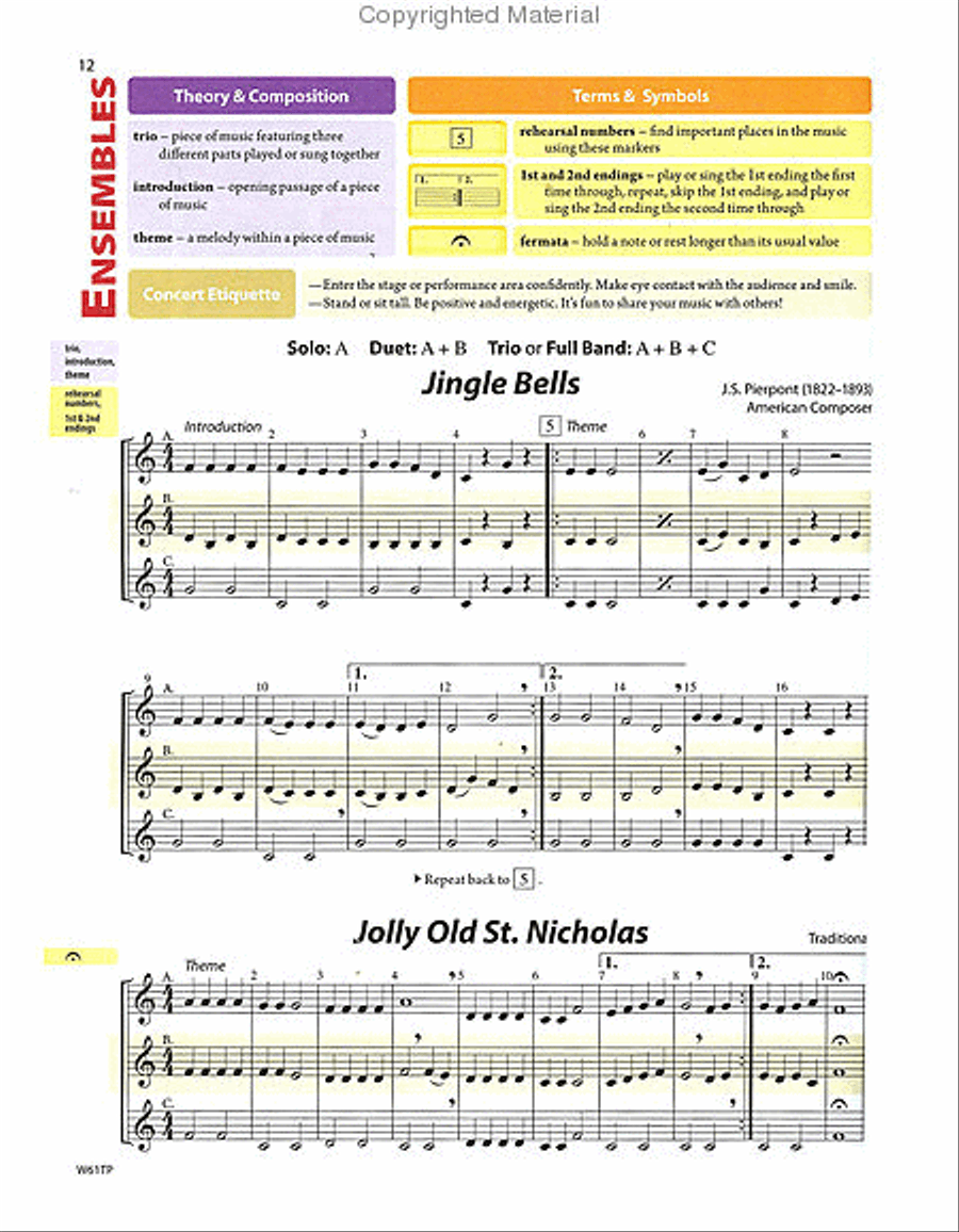Tradition of Excellence Book 1 - Bb Trumpet/Cornet Concert Band Methods scores gallery preview page 6