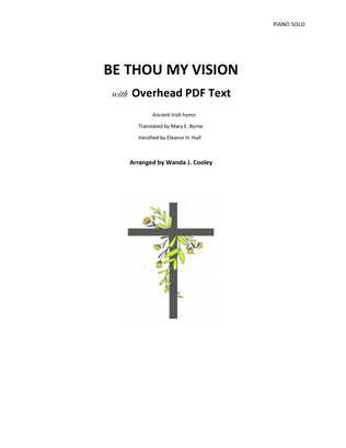 BE THOU MY VISION with Overhead PDF Text