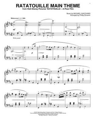 Ratatouille (Main Theme) [Classical version] (arr. Phillip Keveren)