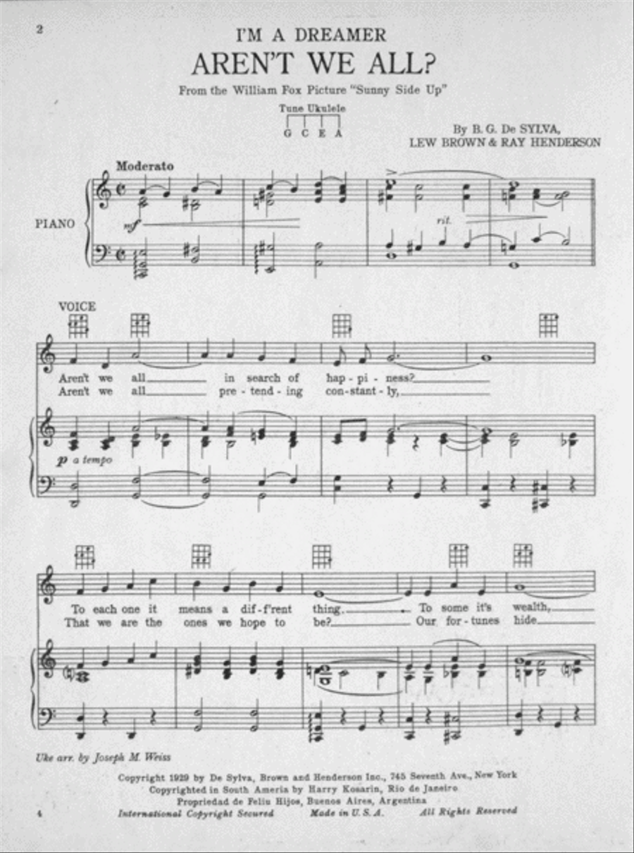 (I'm a Dreamer) Aren't We All Voice scores gallery preview page 2