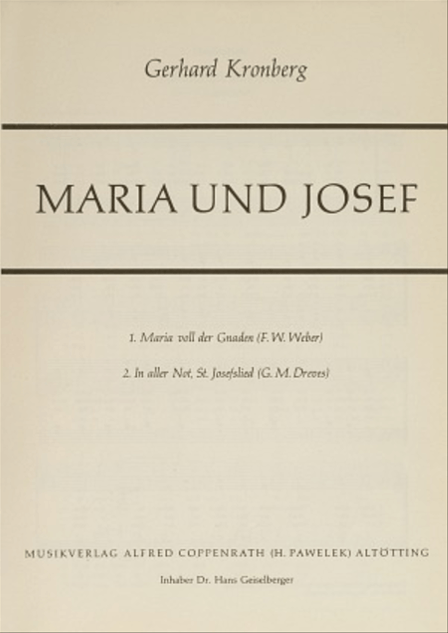 Kronberg: Maria und Joseph Score scores gallery preview page 1