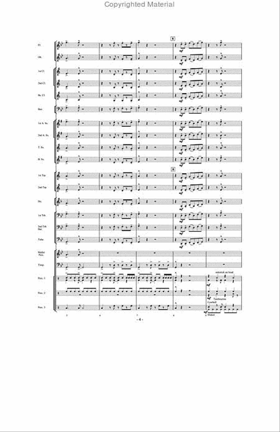 And Then There Were Drums Concert Band scores gallery preview page 3