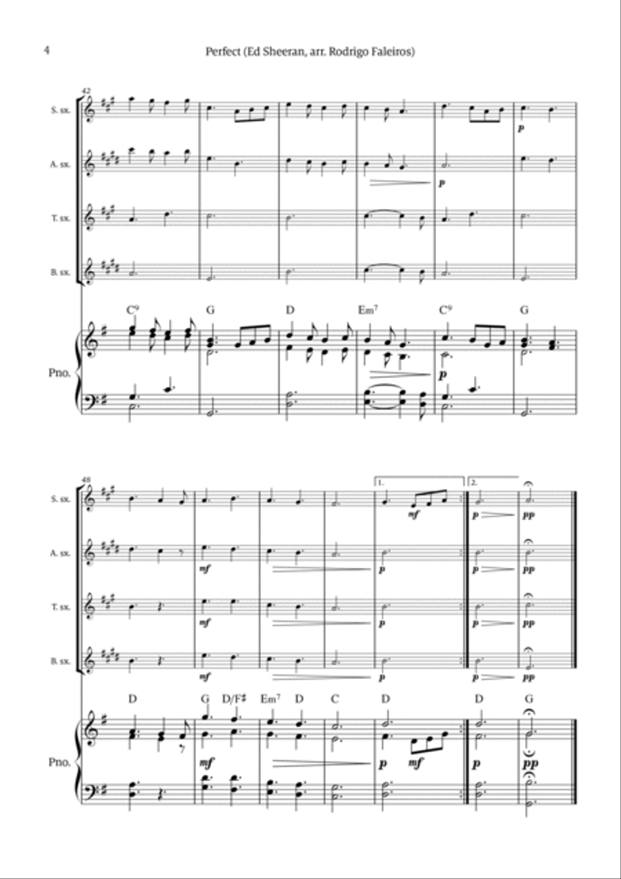 Perfect Tenor Saxophone scores gallery preview page 4