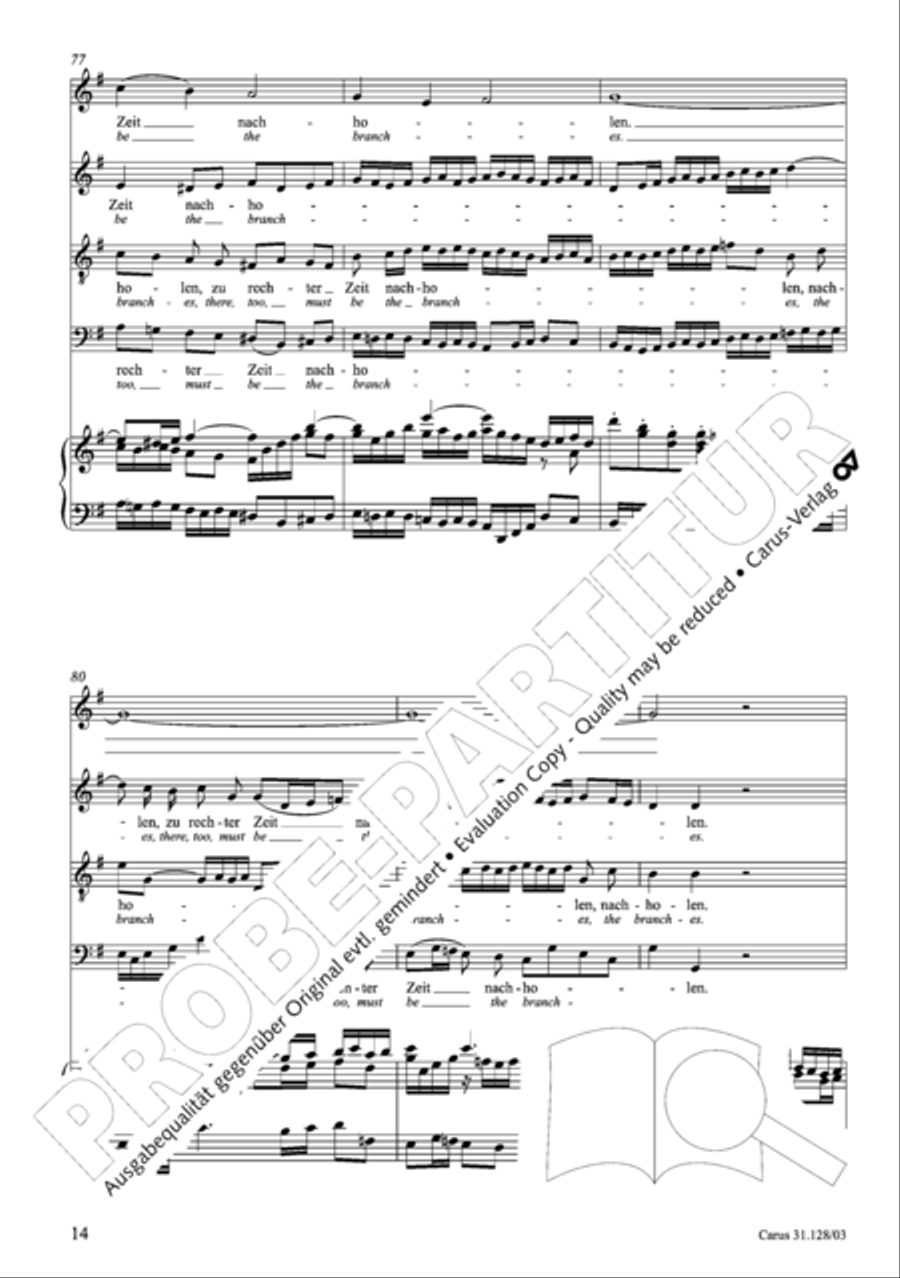 On Jesus Christ's ascent on high (Auf Christi Himmelfahrt allein) ATB scores gallery preview page 15