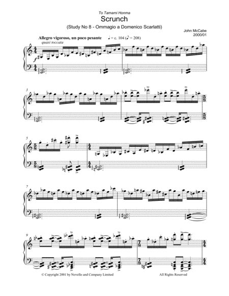 Scrunch (Study No 8 - Ommagio A Domenico Scarlatti)