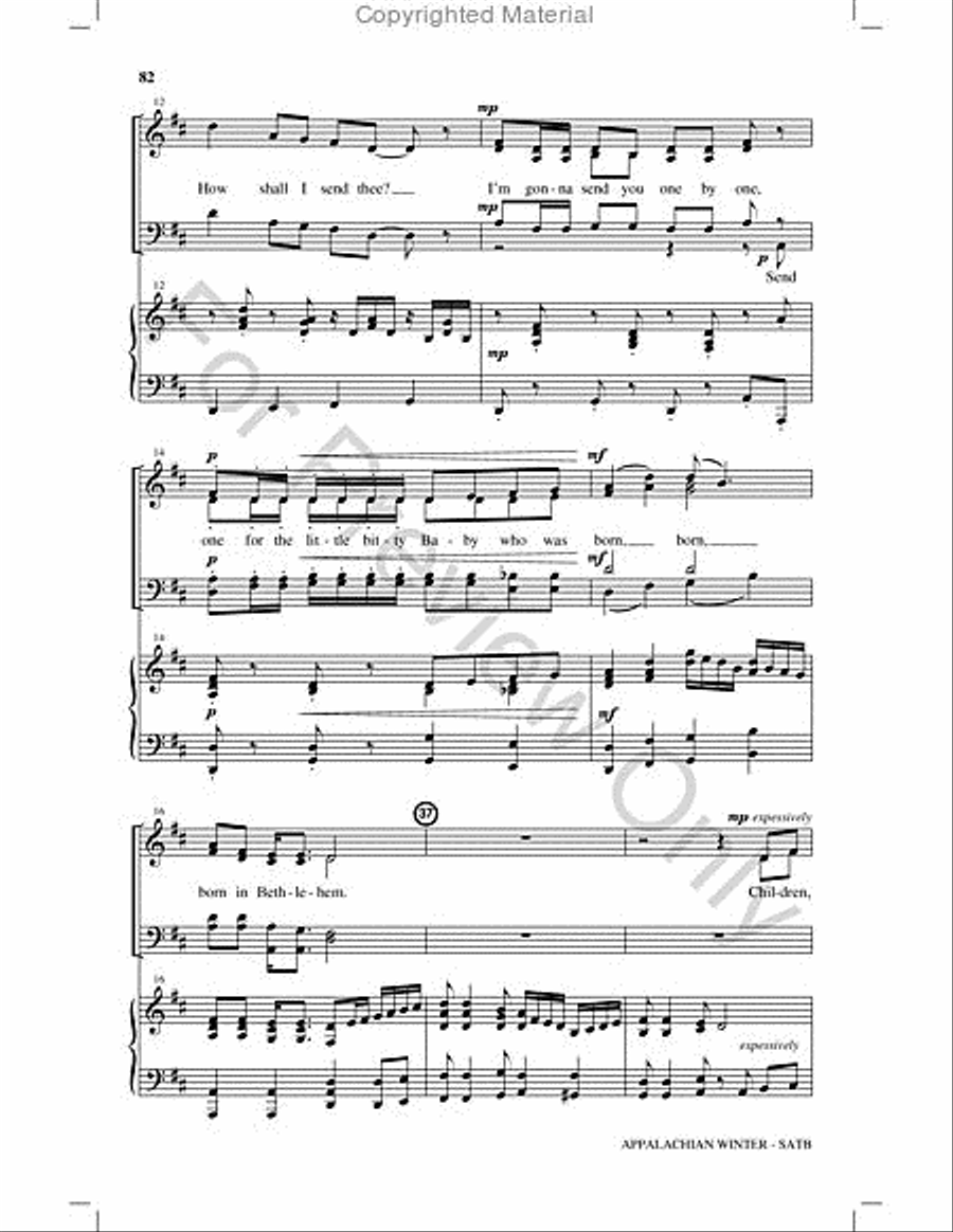 Appalachian Winter Choir scores gallery preview page 81