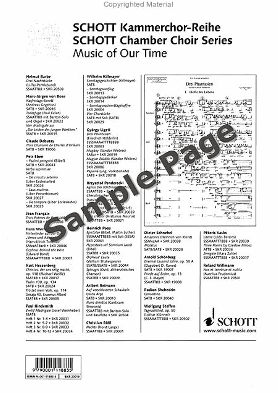 Magány (Solitude) 3-Part scores gallery preview page 9