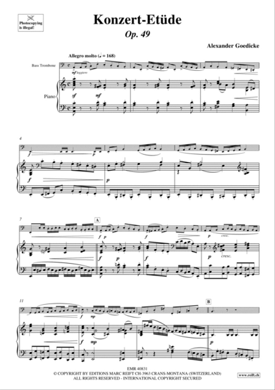Konzert-Etude Konzert-Etude Trombone scores gallery preview page 5