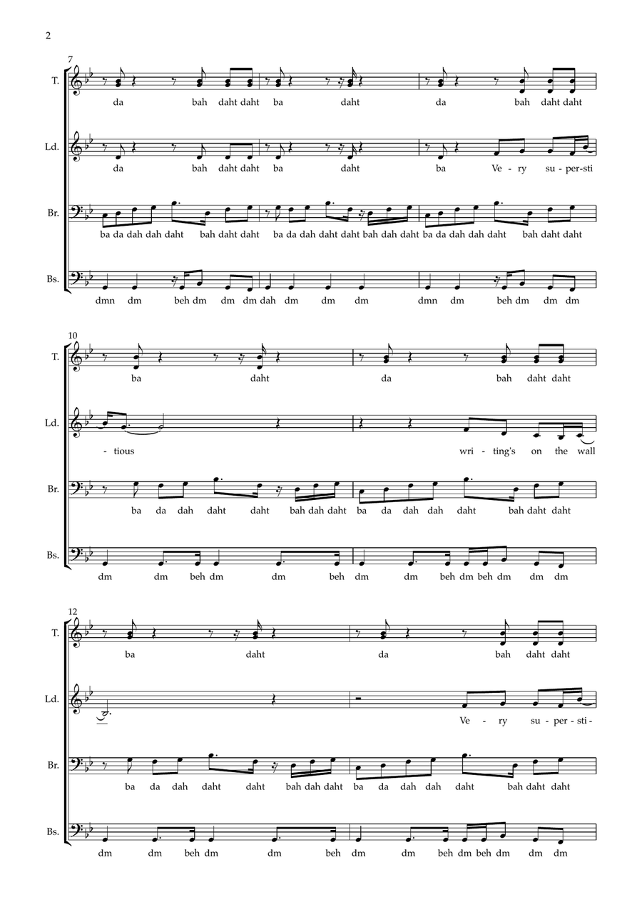 Superstition 4-Part scores gallery preview page 2