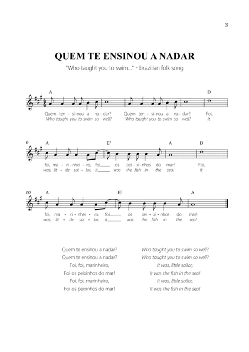 Brazilian Children song (A major) - Vol. 1 image number null