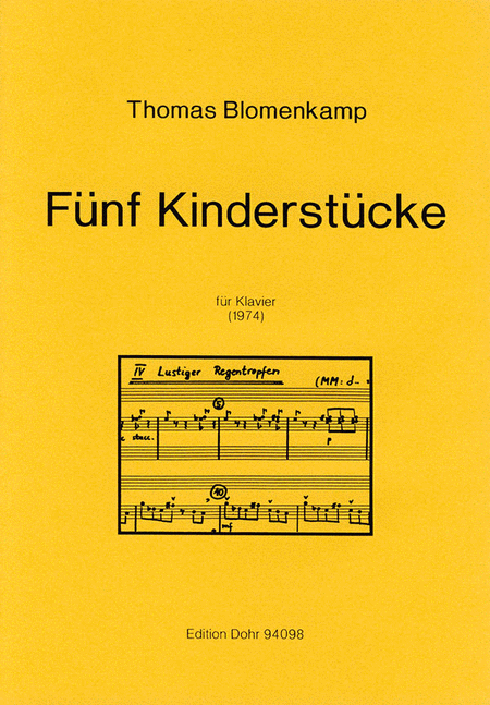 Fünf Kinderstücke für Klavier (1974)