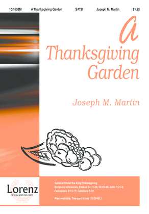 Book cover for A Thanksgiving Garden