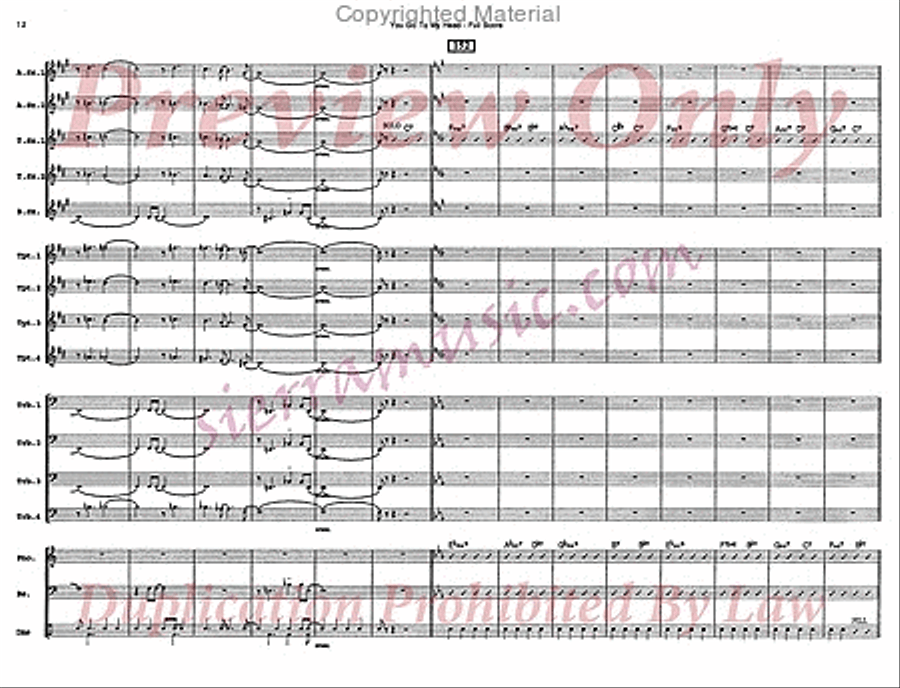 You Go To My Head Big Band scores gallery preview page 13