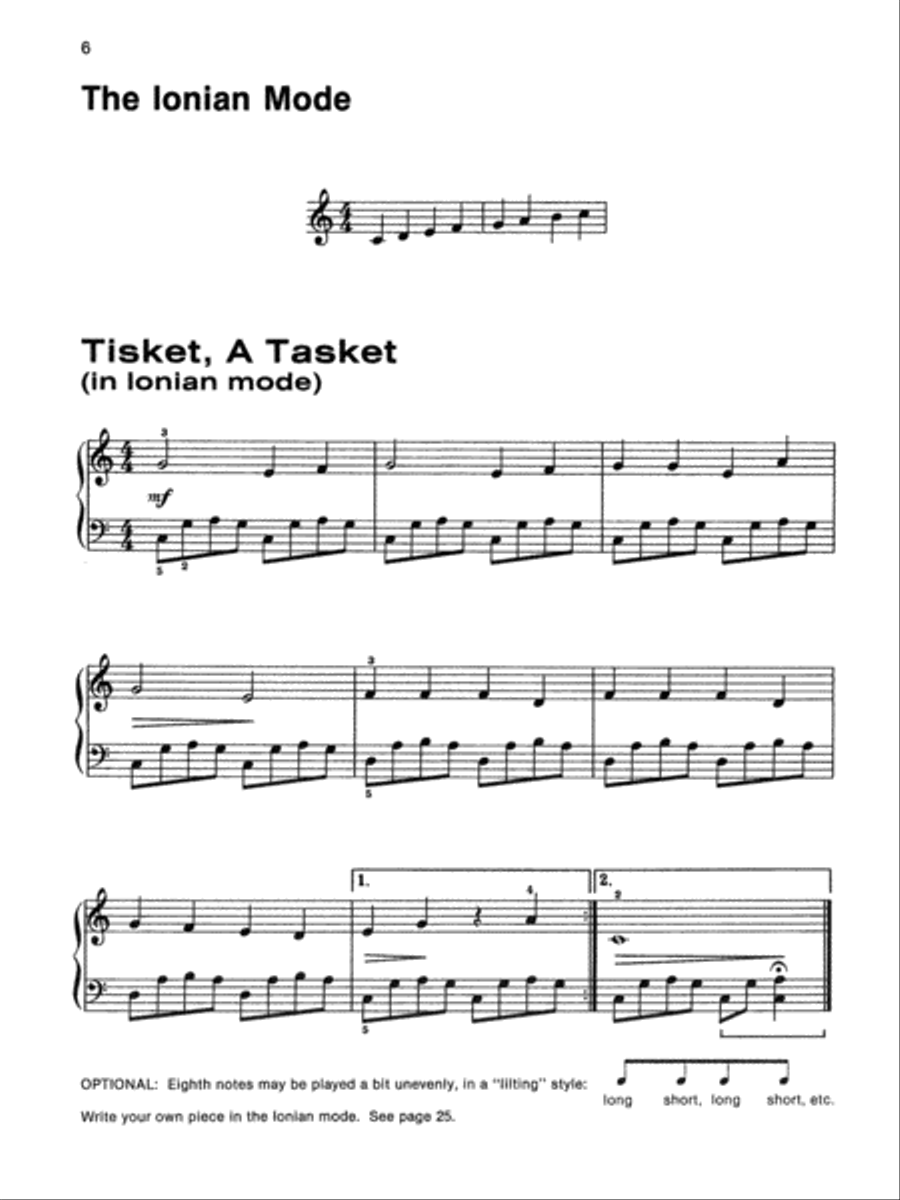 Alfred's Basic Piano Library Fun with Modes Piano Method scores gallery preview page 3