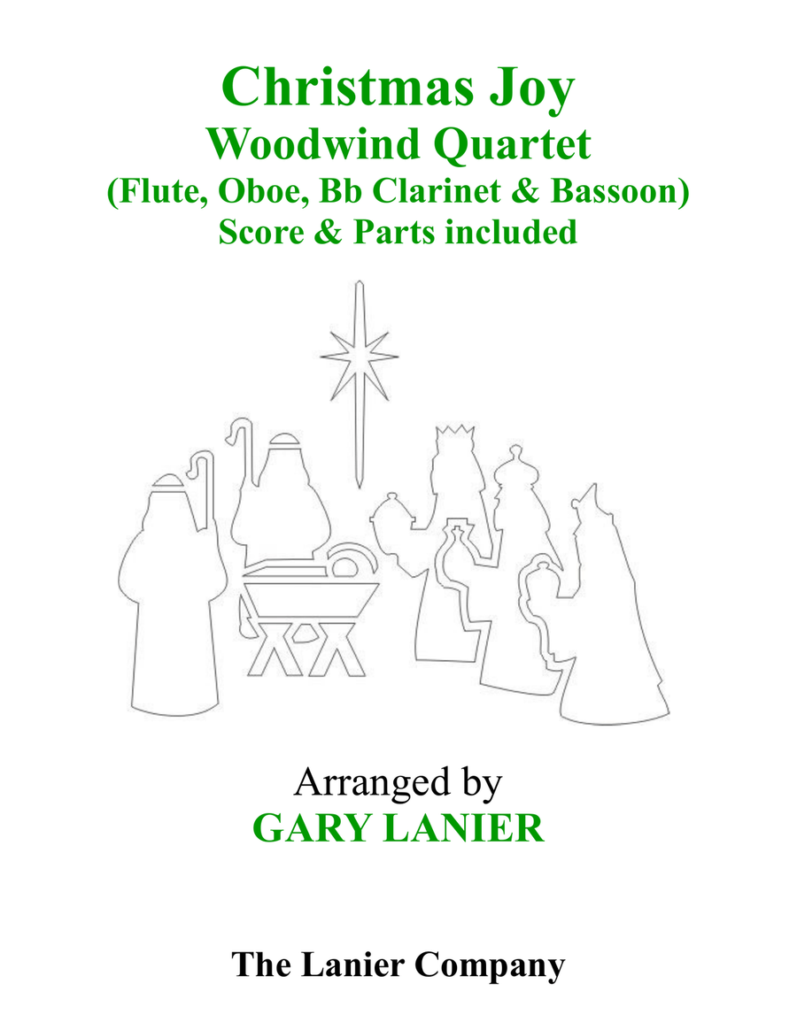 Gary Lanier: CHRISTMAS JOY (Woodwind Quartet/Score and Parts) Woodwind Quartet scores gallery preview page 1