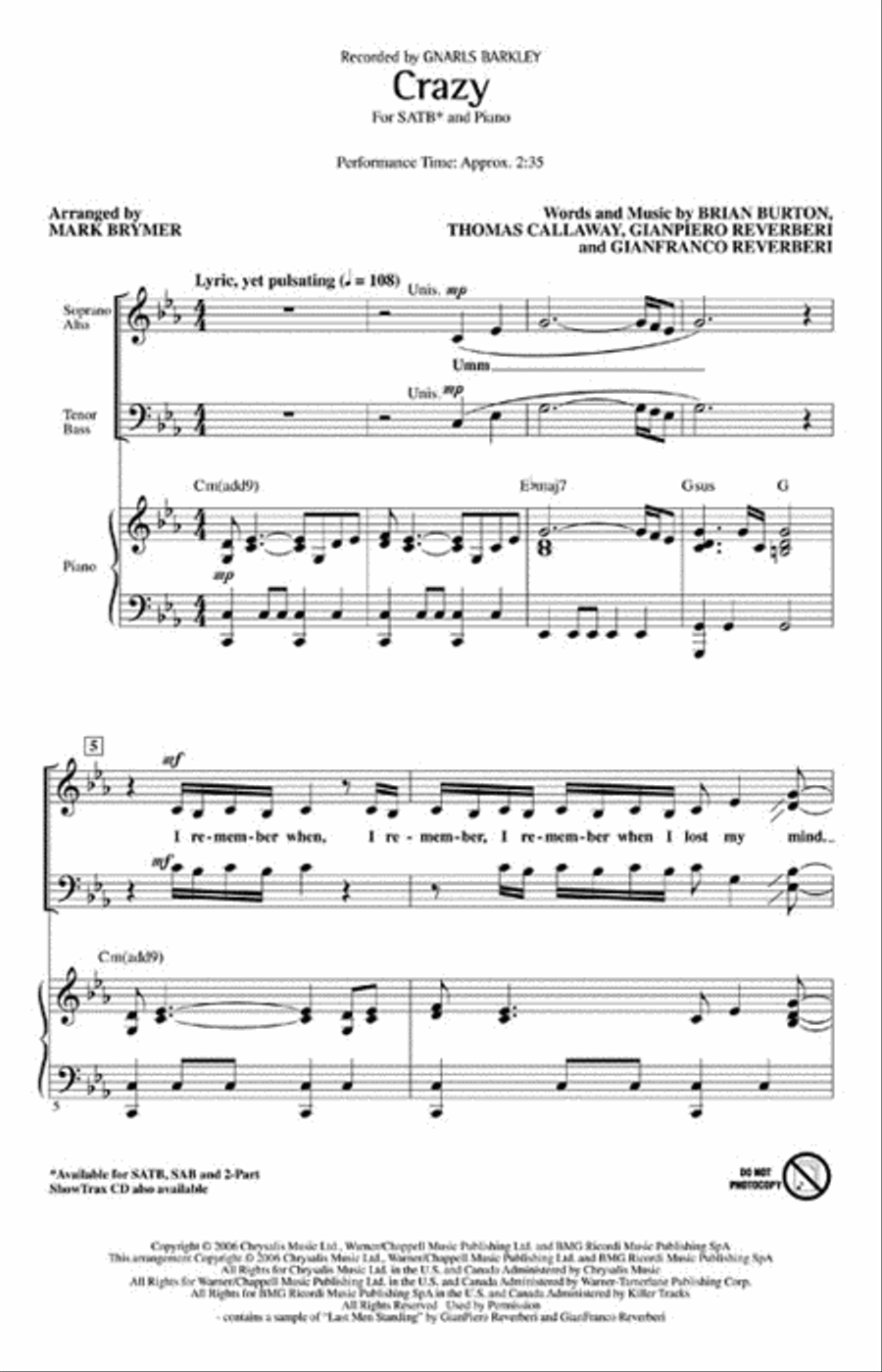Crazy 4-Part scores gallery preview page 2