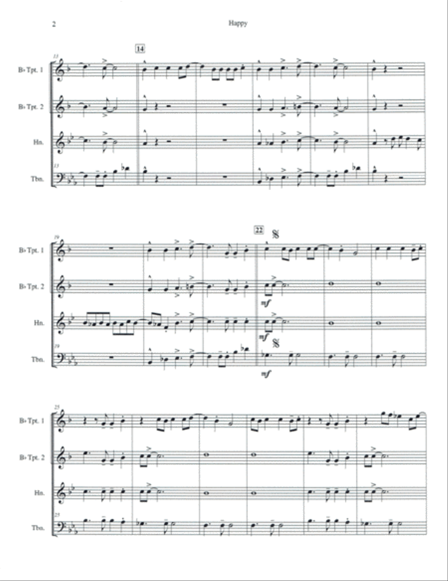 Happy Brass Ensemble scores gallery preview page 2