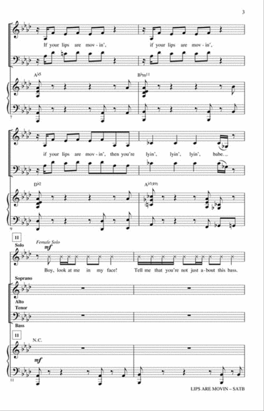<br>Sheet music extract