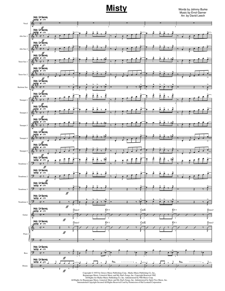 Misty Jazz Ensemble scores gallery preview page 2