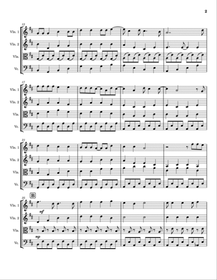 Cough Syrup String Quartet scores gallery preview page 2