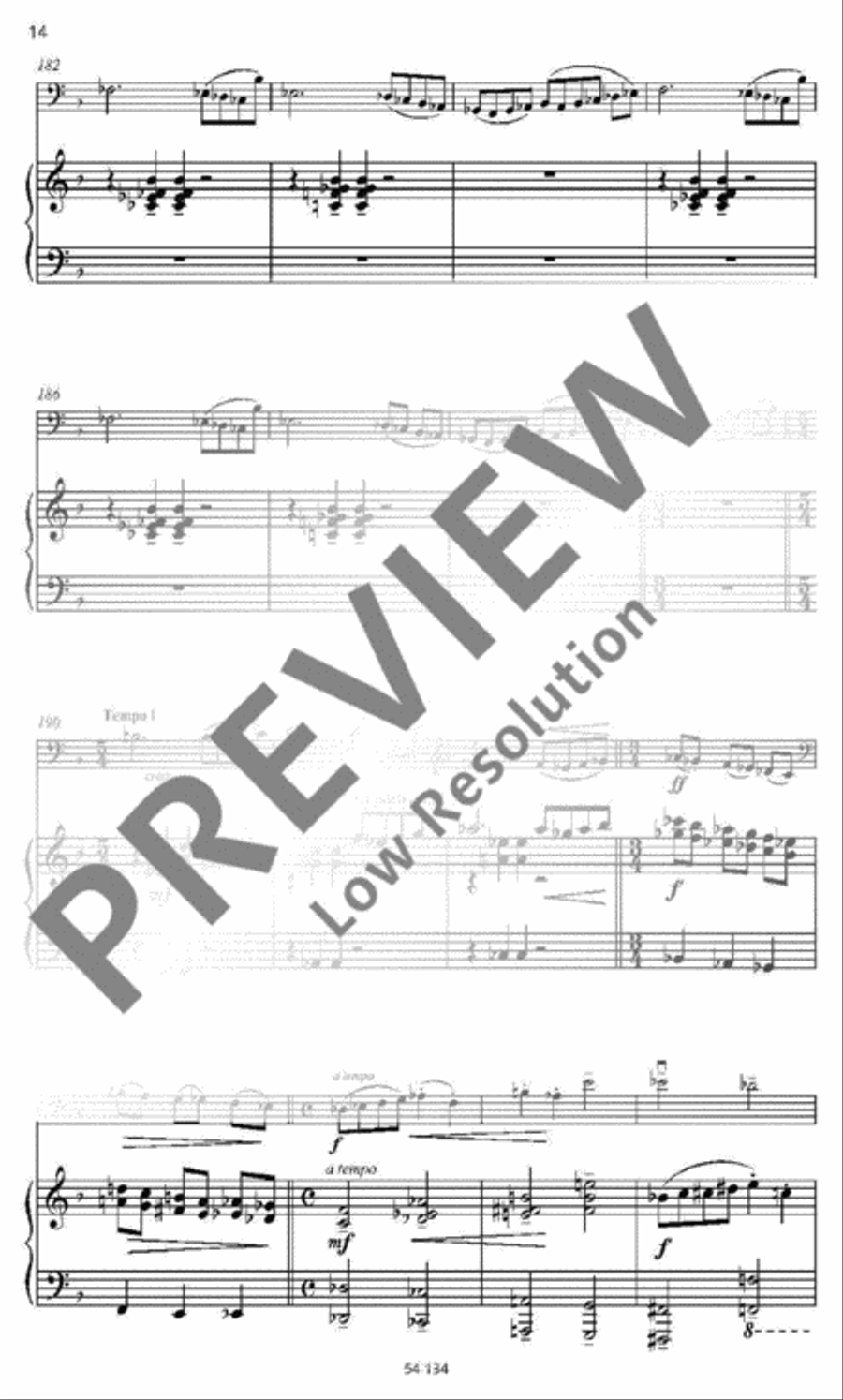 Jazz Sonata Piano Accompaniment scores gallery preview page 13