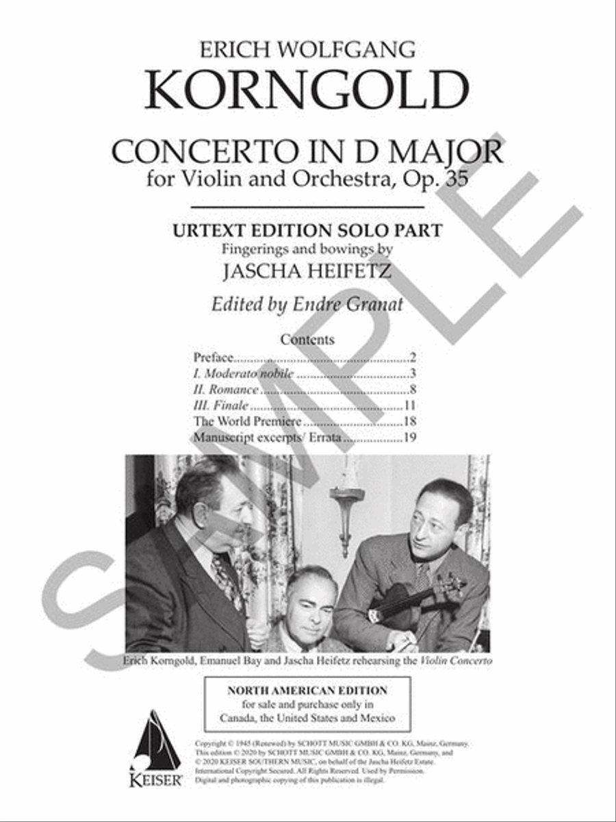 Violin Concerto in D Major, Op. 35 Violin Solo scores gallery preview page 3