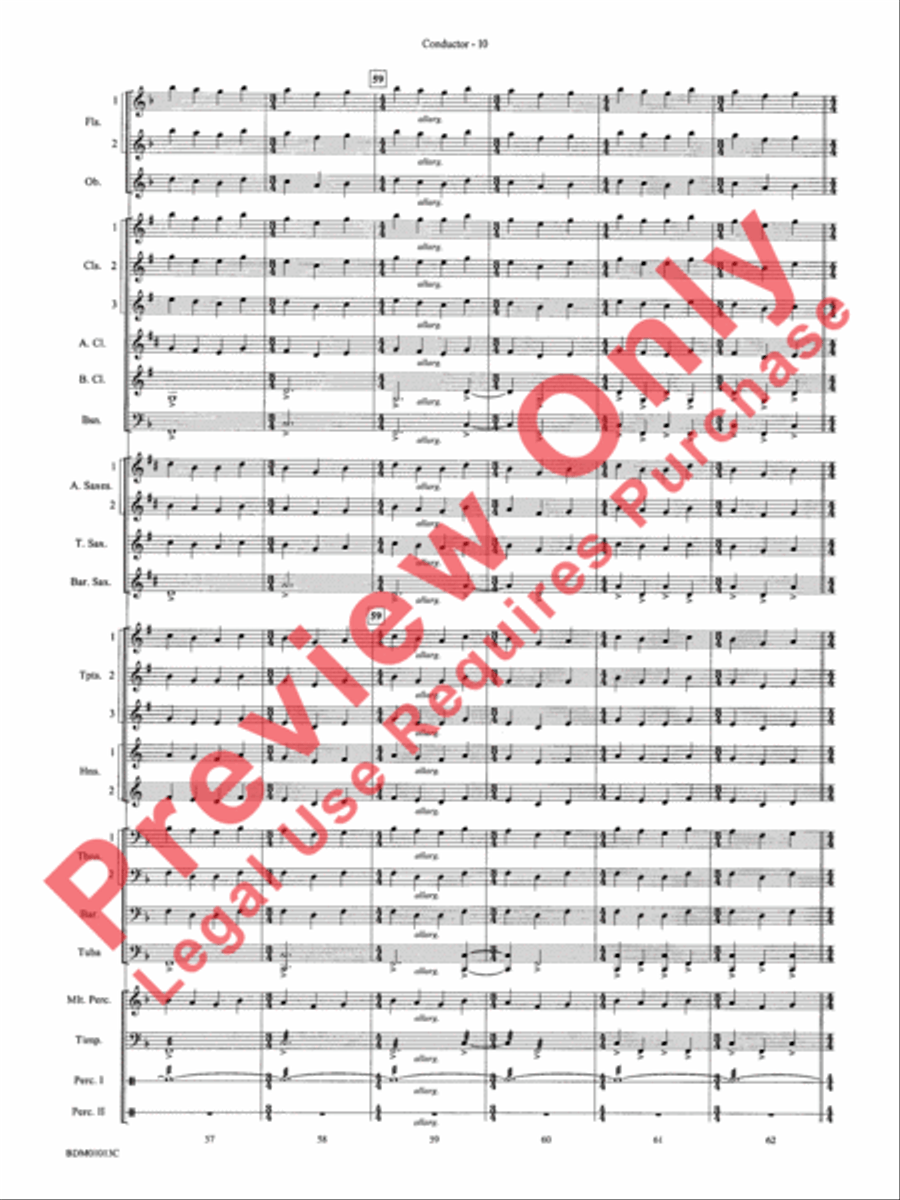 Finale from The Firebird Suite Concert Band scores gallery preview page 12
