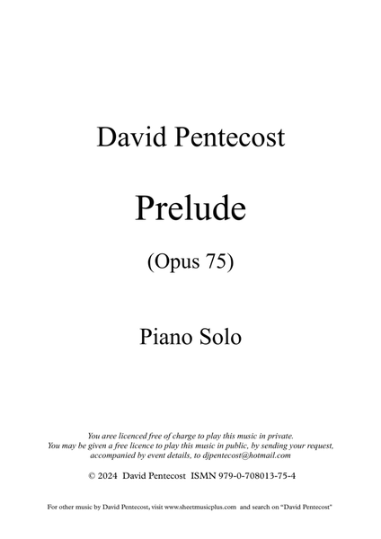 Prelude, Op.75 image number null