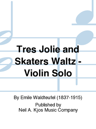 Book cover for Tres Jolie and Skaters Waltz - Violin Solo